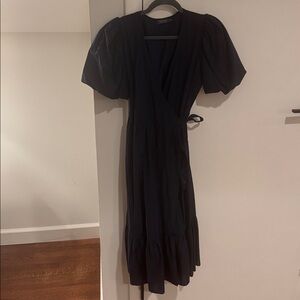 Vineyard Vines Navy Midi Wrap Dress